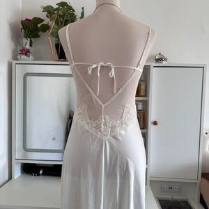 Vintage Victoria's Secret white lace maxi dress Size XS